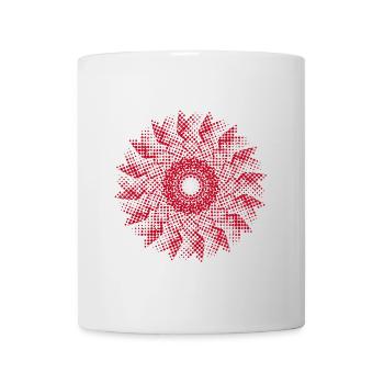dotted shape gyroscopic pinwheel | Work of art - Mug - white - Front