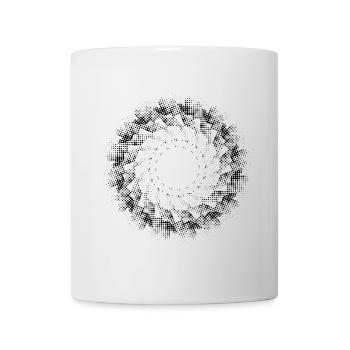 dotted shape gyroscopic pinwheel NEW AGE - Mug - white - Front