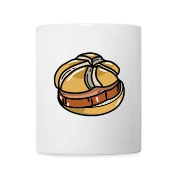 Délicieux rouleaux Leberkäs sans moutarde - Mug blanc - blanc - Devant