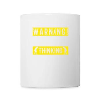 Warning! Neanderthal-thinking anthropologist - Mug - white - Front