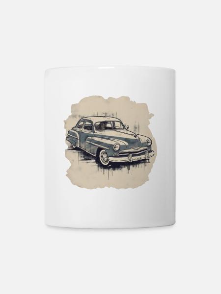 Vintage car - Mug - white
