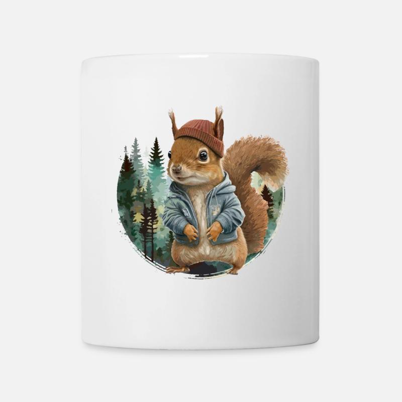 Niedliches Eichhörnchen - Tasse - Weiß