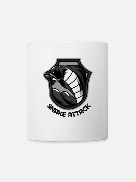 SNAKE ATTACK - Mug - white