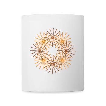 Bar Sun Circled Twirl Shape - Mug - white - Front