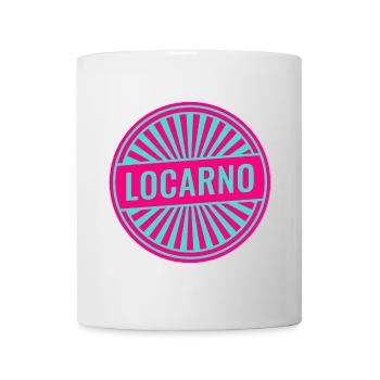 Locarno Neon Round Stamp - Mug - white - Front