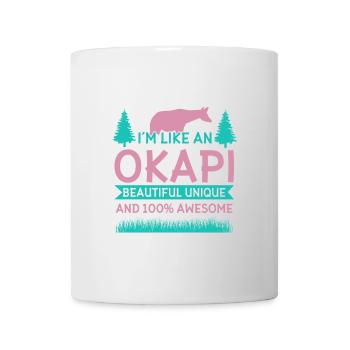 Okapi wild giraffes design - Mug - white - Front