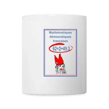 Mathématiques démocratiques françaises - Mug blanc - blanc - Devant