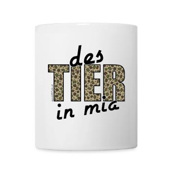 des Tier in mia - das Tier in mir, Dialekt - Tasse - Weiß - Vorne