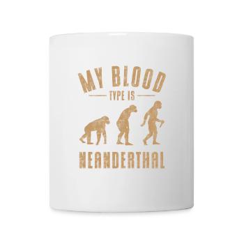 Anthropologist My blood type is Neanderthal - Mug - white - Front