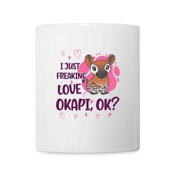 J'adore l'okapi - Mug blanc - blanc - Devant