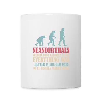 Neandertaler Prähistorischer Primat Anthropologe - Tasse - Weiß - Vorne