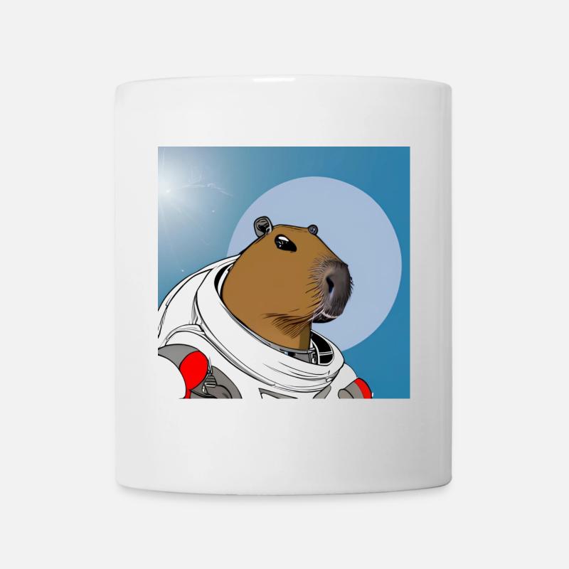 Capy-Astronaut - Tasse - Weiß