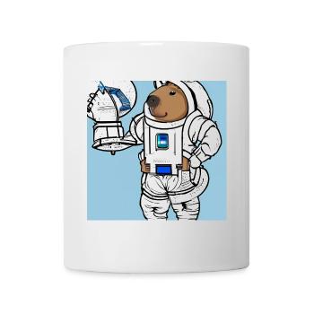 Capybara-Astronaut - Tasse - Weiß - Vorne