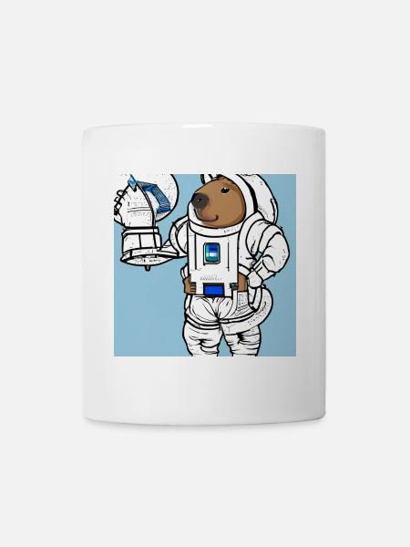 Capybara-Astronaut - Tasse - Weiß