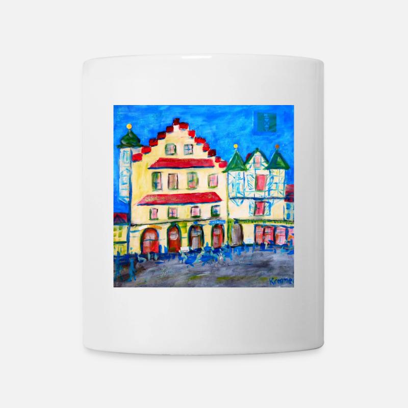 Stadtlandschaft im Expressionismus - Tasse - Weiß