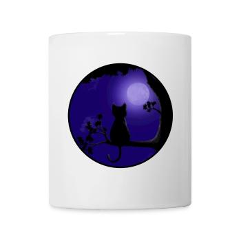 Cat Moon - Mug - white - Front