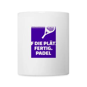 Turnier Padel-Tennis Spieler Schläger Statement - Tasse - Weiß - Vorne