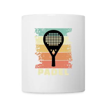 Tennis Sportart Padel Spruch Padelspiel Schläger - Tasse - Weiß - Vorne