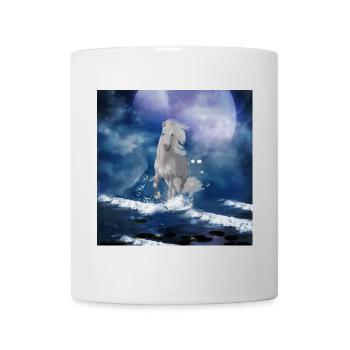La majesté des loups avec le feu et l’eau - Mug blanc - blanc - Devant