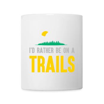 Berge - Ich bin lieber auf einem Trail - Tasse - Weiß - Vorne