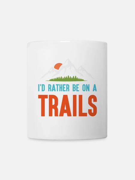 Berge - Ich bin lieber auf einem Trail - Tasse - Weiß