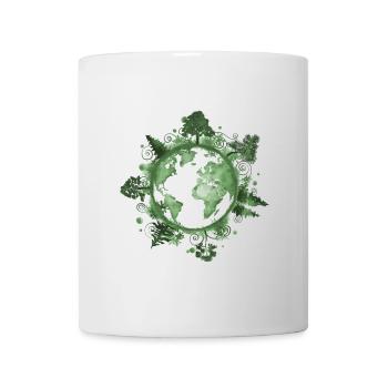 World Earth Day, Klimaschutz, Planet, Umwelt - Tasse - Weiß - Vorne