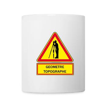 Géomètre topographe - Mug blanc - blanc - Devant