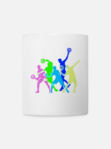 Tournoi d’entraînement des joueurs du club de padel Équipe de padel - Mug blanc - blanc