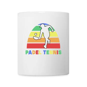 Tournoi de tennis de padel disant joueur jeu de padel - Mug blanc - blanc - Devant