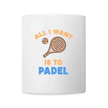 Padel Statement Padelspiel Spieler Schläger Bälle - Tasse - Weiß - Vorne