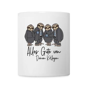 Abschied Kollege / Alles Gute von Deinen Kollegen - Tasse - Weiß - Vorne