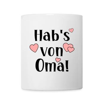 OMA ENKELKIND SPRÜCHE - FAMILIE GROßMAMA - Tasse - Weiß - Vorne