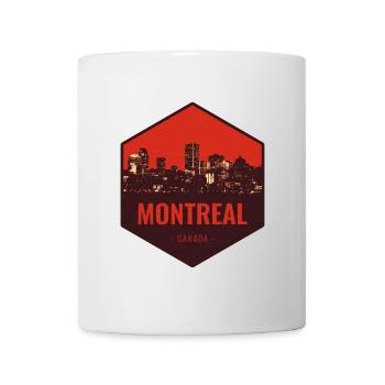 Montreal Skyline Rot - Tasse - Weiß - Vorne