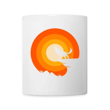 Le loup est mon animal spirituel - Mug blanc - blanc - Devant