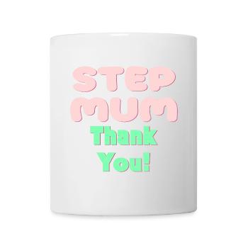 STIEFMUTTER DANKE - MUTTERTAG - Tasse - Weiß - Vorne