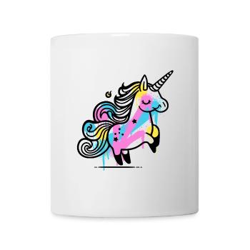 Colorful Splash Unicorn Illustration - Mug - white - Front