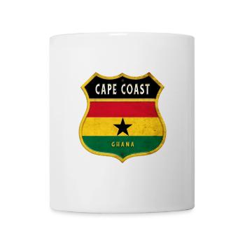 Design du drapeau du Ghana à Cape Coast - Mug blanc - blanc - Devant