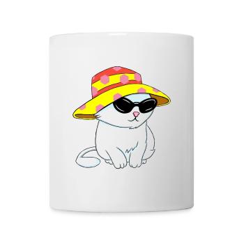 Kätzchen im Strandstil - Tasse - Weiß - Vorne
