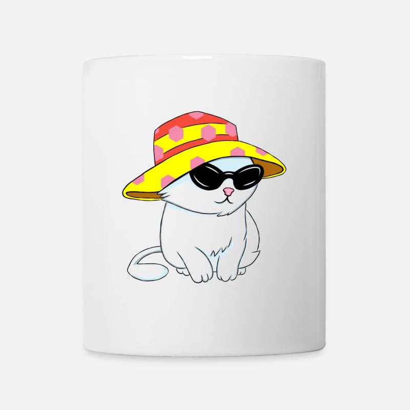 Beach-style kitten - Mug - white