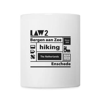 LAW 2 l Bergen aan Zee l Enschede l schwarz - Tasse - Weiß - Vorne