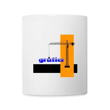 Kranfahrer - Tasse - Weiß - Vorne