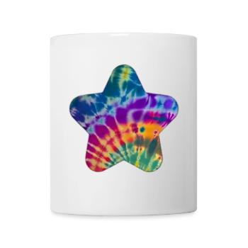 Groovy Tie Dye Star - Mug - white - Front