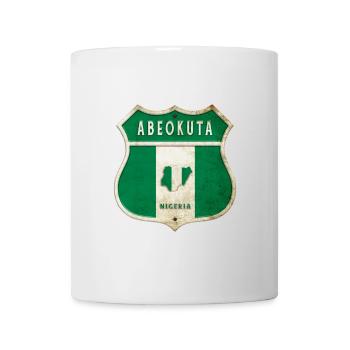 Design du drapeau d'Abeokuta Nigeria - Mug blanc - blanc - Devant
