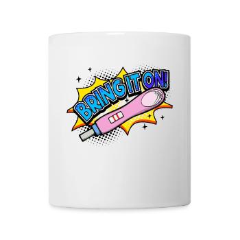 Déclaration de grossesse mère bébé - Mug blanc - blanc - Devant