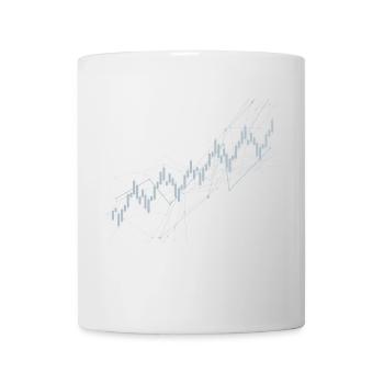 Graphique en chandelier - Mug blanc - blanc - Devant