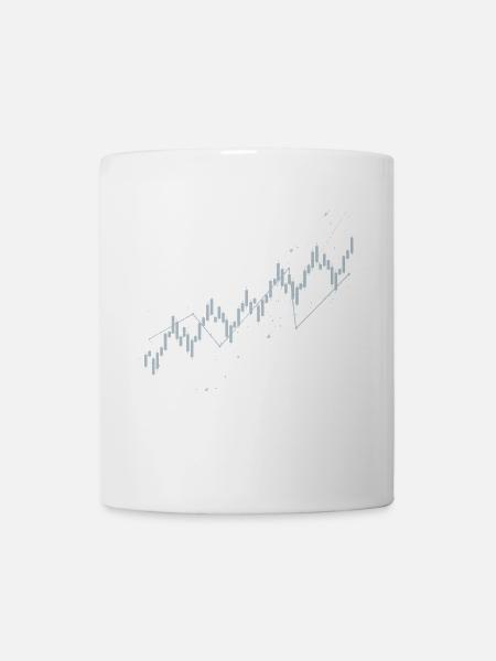 Candlestick-Diagramm - Tasse - Weiß