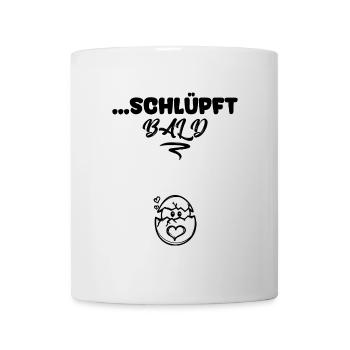 Babybauch Statement Mama Schwangerschaft Schwanger - Tasse - Weiß - Vorne