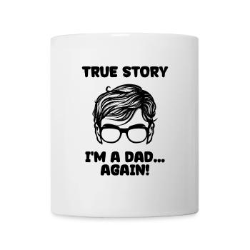 Daddy Parents Pregnant Baby Family Happiness Statement - Mug - white - Front