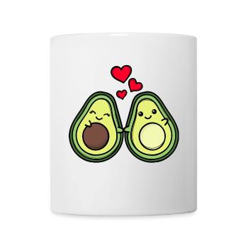 Avocado Herz Schwangerschaft Schwanger Eltern Baby - Tasse - Weiß - Vorne