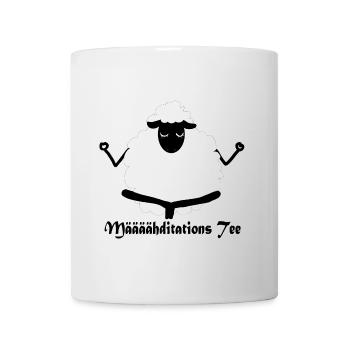 Määäähditations Tee - Tasse - Weiß - Vorne
